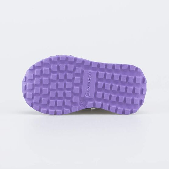 142005-12 Кожаные кроссовки Смайл для девочки белый + сиреневый фото №3