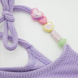 07852094-40 Детский слитный купальник для девочки для девочки сиреневый фото №4