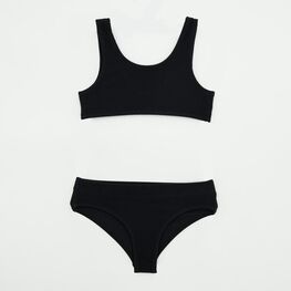 07852095-40 Детский раздельный купальник для девочки для девочки черный