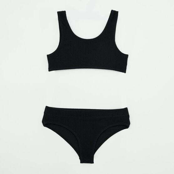 07852095-40 Детский раздельный купальник для девочки для девочки черный
