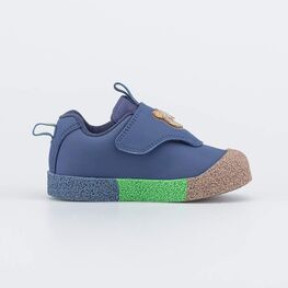 044008-72 Кожаные кроссовки Медвежонок для мальчики синий фото №2