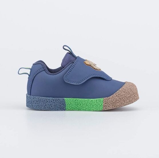 044008-72 Кожаные кроссовки Медвежонок для мальчики синий фото №2