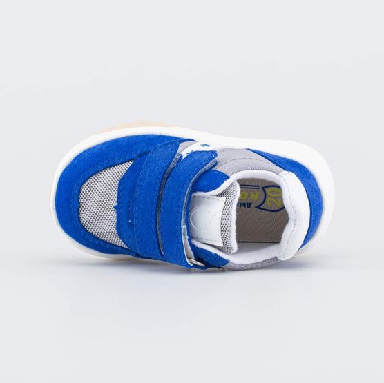 044010-11 Кроссовки Первые шаги Три звезды для мальчики серый + синий фото №4