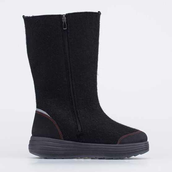 867126-41 Женские валенки с вышивкой Рябина для девочки черный фото №2