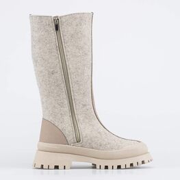 867129-41 Женские высокие валенки для девочки бежевый фото №2