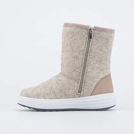 867130-42 Женские войлочные полусапожки для девочки бежевый фото №2