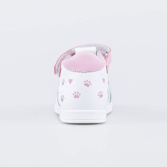 122221-23 Сандалии на липучках для девочки бел-роз фото №5