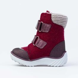 357005-43 Валенки на липучках для девочки бордовый фото №2