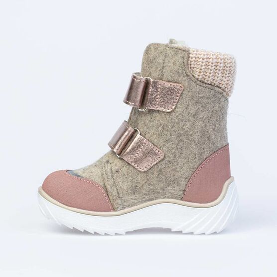 557004-41 Валенки на липучках Звездочка бежевый для девочки бежевый фото №2