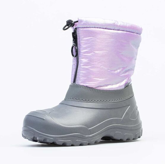 664111-41 Сноубутсы для девочки сер-сир