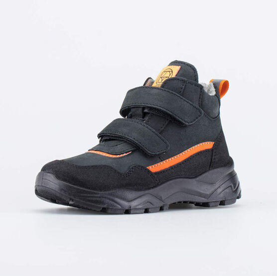 352323-39 Демисезонные ботинки на липучках Стиль черные для мальчики чер-ора