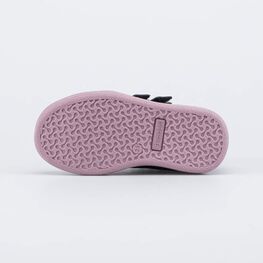 352327-34 Утепленные ботинки на липучках на осень/весну для девочки чер-роз фото №3