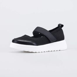 634170-71 Текстильные туфли для девочки для девочки черный