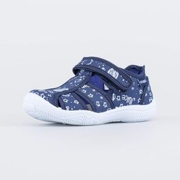 421056-13 Сандалии текстильные для мальчики синий