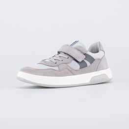 734052-11 Кожаные полуботинки-кеды для мальчика для мальчики серый