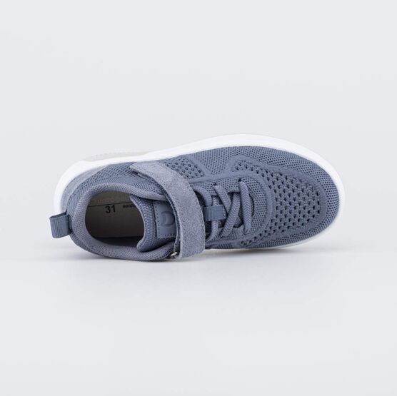 734053-11 Текстильные кеды для мальчика для мальчики серый,синий фото №4