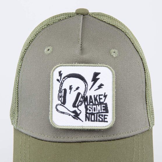 07709089-40 Кепка-бейсболка с сеткой для мальчика оливковый для мальчики оливковый фото №5