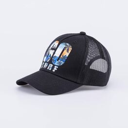 07709090-40 Кепка-бейсболка с сеткой для мальчика Тропики для мальчики черный