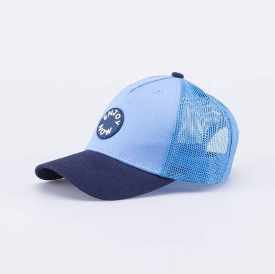 07709091-40 Кепка-бейсболка с сеткой для мальчика голубой для мальчики голубой