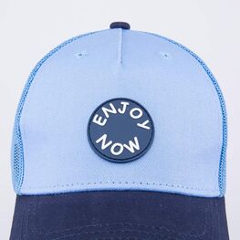 07709091-40 Кепка-бейсболка с сеткой для мальчика голубой для мальчики голубой фото №4