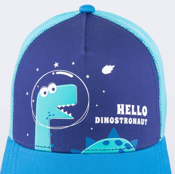 07709094-40 Кепка-бейсболка с сеткой для мальчика синий для мальчики голубой фото №5