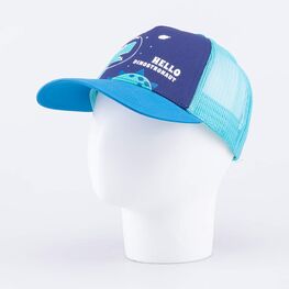 07709094-40 Кепка-бейсболка с сеткой для мальчика синий для мальчики голубой фото №2