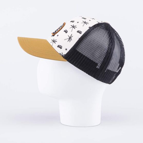 07709098-40 Кепка-бейсболка с сеткой для мальчика для мальчики коричневый + белый фото №3