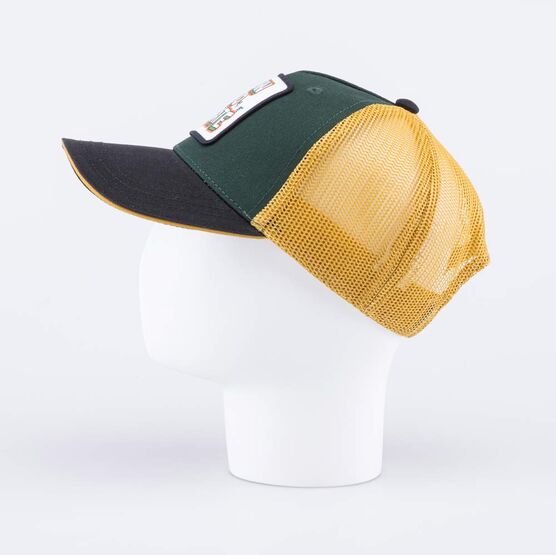 07709099-40 Кепка-бейсболка с сеткой для мальчика для мальчики хаки + горчичный фото №3