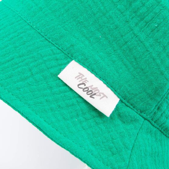 07710001-40 Панама из муслина зеленая для мальчики зеленый фото №3