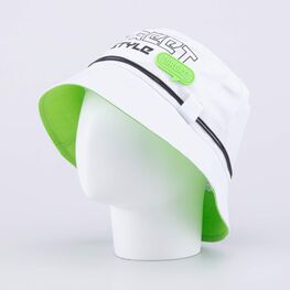 07710010-40 Панама хлопковая для мальчика для мальчики белый + зеленый