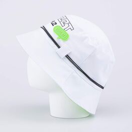 07710010-40 Панама хлопковая для мальчика для мальчики белый + зеленый фото №2