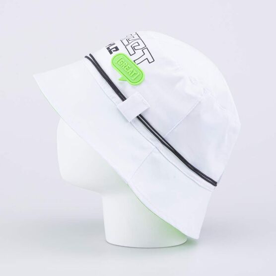 07710010-40 Панама хлопковая для мальчика для мальчики белый + зеленый фото №2