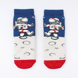 07742330-20 Носки детские махровые Космонавты для мальчики синий