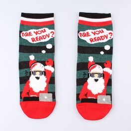 07042339-40 Носки детские Новогодний Диджей для универсальные красный + зеленый
