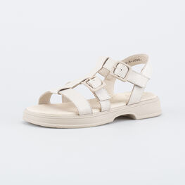 722047-21 Кожаные босоножки для девочки-подростка для девочки бежевый