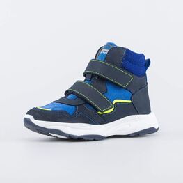 552283-31 Кожаные ботинки для мальчика на весну/осень для мальчики син-сал