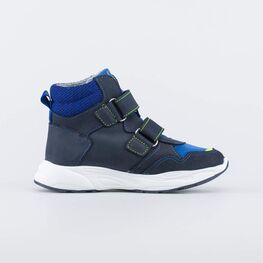 552283-31 Кожаные ботинки для мальчика на весну/осень для мальчики син-сал фото №2