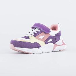644288-72 Фиолетовые кроссовки Контраст для девочки фиолетовый