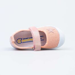 331184-13 Кеды из хлопка для девочки коралл фото №4