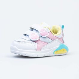 144170-71 Кроссовки с LED-подсветкой на подошве для девочки персиковый