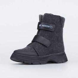 757015-41 Валенки на липучках для подростка для мальчики темно-серый