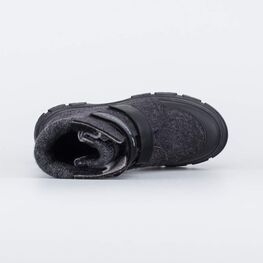 757015-41 Валенки на липучках для подростка для мальчики темно-серый фото №4