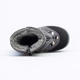 367129-42 Валенки на молнии Котенок для мальчики серый фото №4