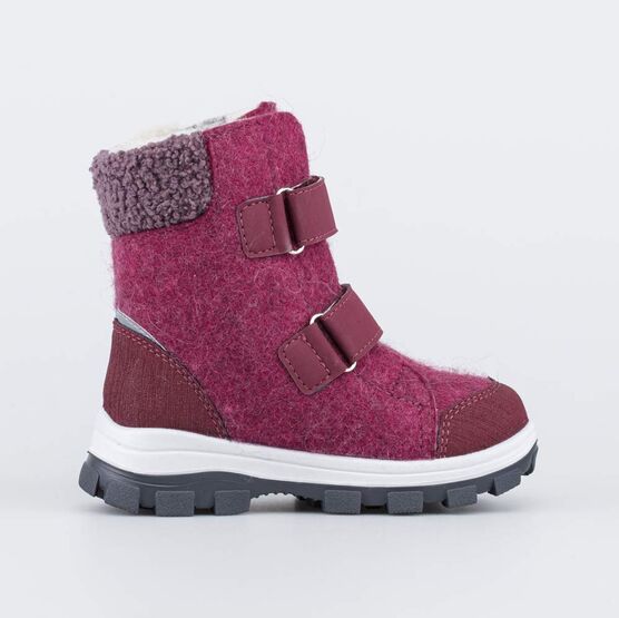 157011-42 Валенки на липучках Единорожка для девочки бордовый фото №2