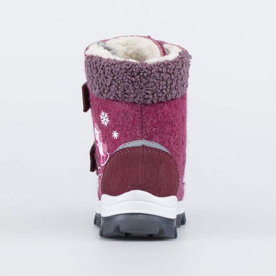 157011-42 Валенки на липучках Единорожка для девочки бордовый фото №5