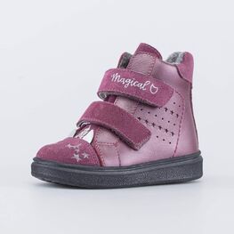 152318-35 Ботинки утепленные на весну/осень Magical для девочки фиолетовый