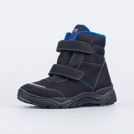 552299-31 Неубиваемые ботинки для мальчика для мальчики черный + синий