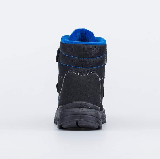552299-31 Неубиваемые ботинки для мальчика для мальчики черный + синий фото №5