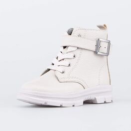 352363-32 Утепленные ботинки для девочки для девочки молочный