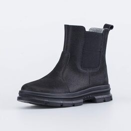 362113-31 Сапожки-челси для девочки утепленные для девочки черный